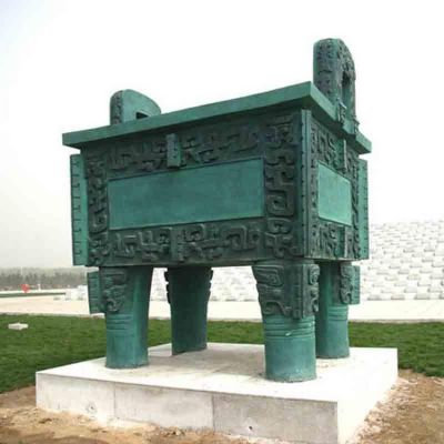 广场青铜铸造长方形 锻造花纹图腾博鱼网页版