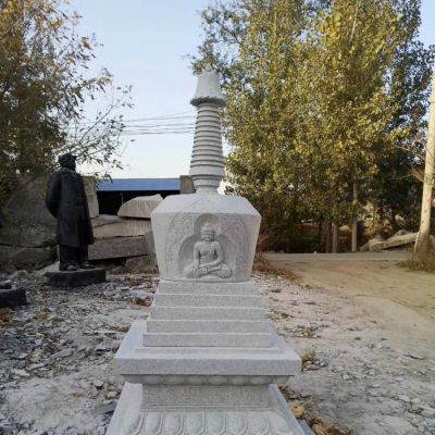 石雕园林庭院砂石石雕小型佛塔博鱼网页版