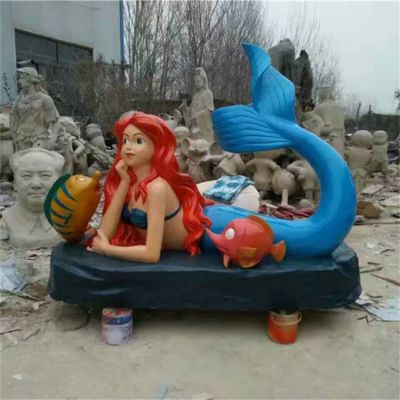 童话人物景观玻璃钢卡通美人鱼博鱼网页版