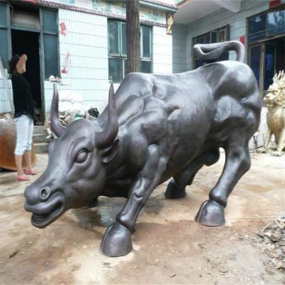 户外园林玻璃钢仿铜农耕牛博鱼网页版