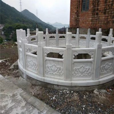 别墅小区大理石石雕园林景观大理石喷泉护栏博鱼网页版