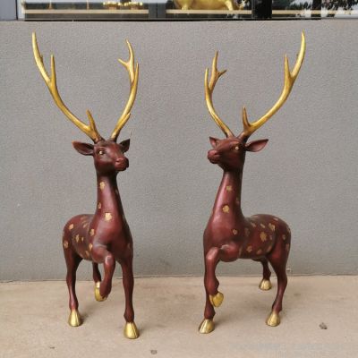 室内园林玻璃钢小鹿博鱼网页版