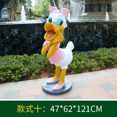 景区一只活泼可爱的玻璃钢唐老鸭博鱼网页版