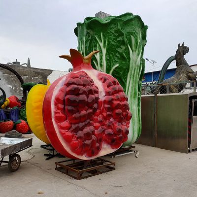 玻璃钢仿真水果景观石榴博鱼网页版