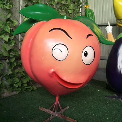 果园玻璃钢卡通搞怪水果景观博鱼网页版