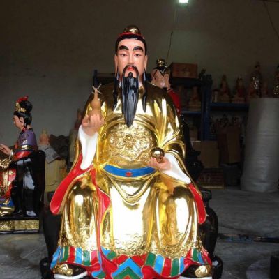 寺庙三清祖师玻璃钢彩绘漆金博鱼网页版