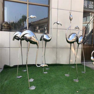  园林小区楼盘装饰品 不锈钢火烈鸟博鱼网页版