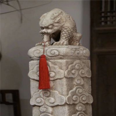 园林酒店会所栓马柱 装饰摆件