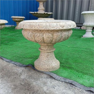 户外接花岗石石雕大型欧式花盆博鱼网页版