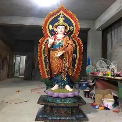 寺庙供奉神佛树脂彩绘三圣博鱼网页版