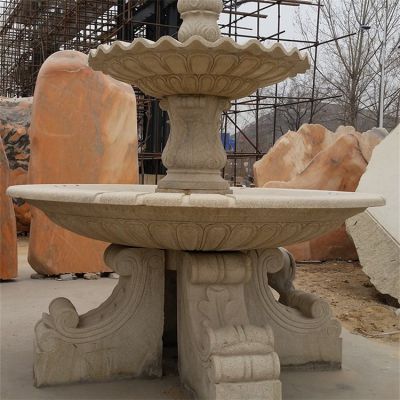 晚霞红石雕大型欧式喷泉博鱼网页版