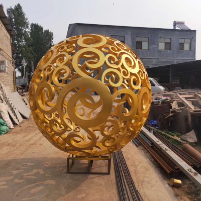 不锈钢户外园林大型镂空球博鱼网页版