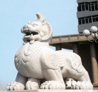 户外景区大型神兽景观大理石石雕貔貅博鱼网页版