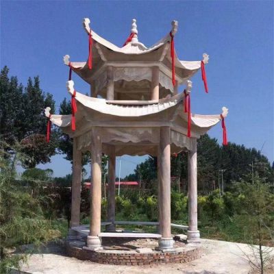 古建大理石雕刻中式凉亭子 小区园林博鱼网页版