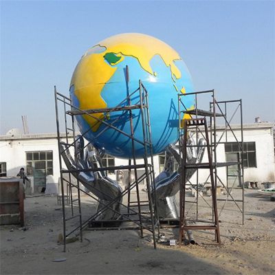 校园广场玻璃钢地球仪博鱼网页版