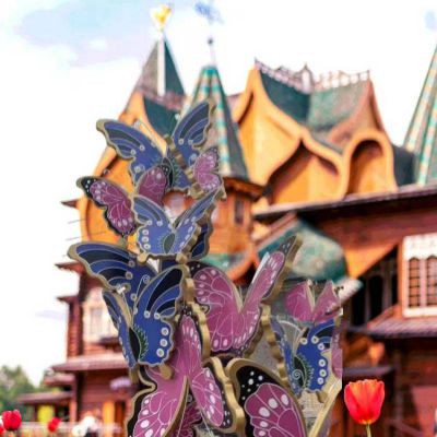 玻璃钢蝴蝶卡通动物 房地产景观美陈博鱼网页版