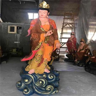 寺庙景区玻璃钢彩绘大型景观观音博鱼网页版