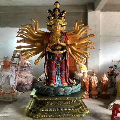 玻璃钢彩绘景点寺庙供奉佛像千手观音博鱼网页版