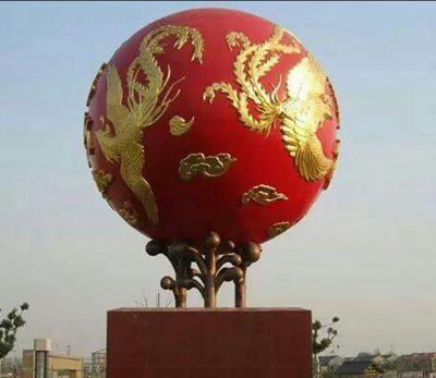 城市创意圆球上的浮雕凤凰博鱼网页版