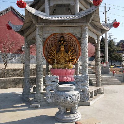 寺庙户外景区摆放神像青石浮雕凉亭博鱼网页版
