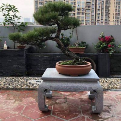 阳台摆放花岗岩雕刻中式花架博鱼网页版