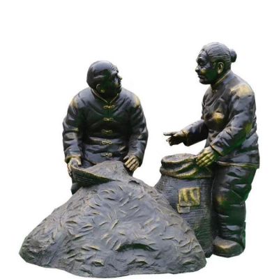 玻璃钢仿铜城市街道情景小品主题博鱼网页版