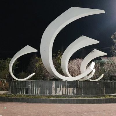 户外园林广场不锈钢创意C型景观博鱼网页版