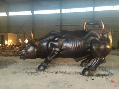 广场大型铜雕户外华尔街牛博鱼网页版