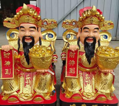 玻璃钢彩绘招财吉祥财神博鱼网页版