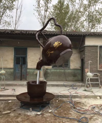 广场茶壶景观铜雕天壶博鱼网页版