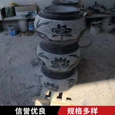 青石石雕庭院大理石石雕花盆博鱼网页版