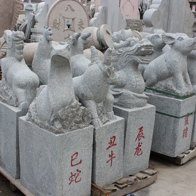 公园庭院大理石石雕十二生肖博鱼网页版