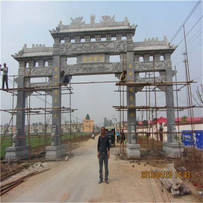 青石石雕户外景观牌坊博鱼网页版