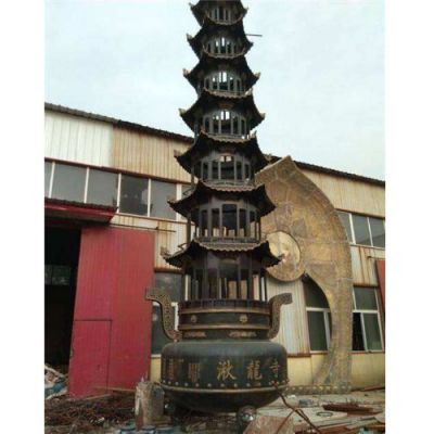 寺庙大型铸铜上香佛塔博鱼网页版