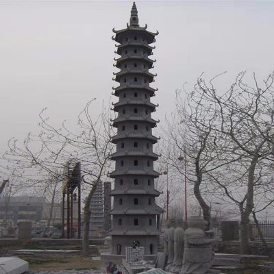 户外园林大型石雕佛塔博鱼网页版