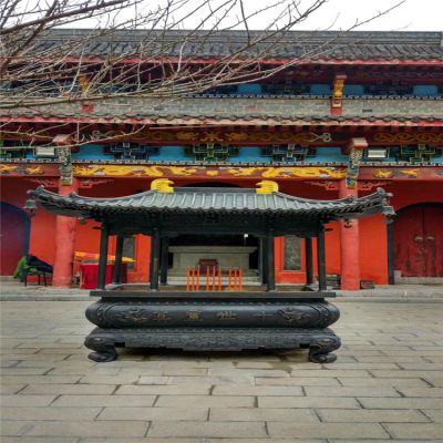 景区寺庙户外摆放铸铜长形香炉博鱼网页版