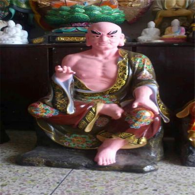 玻璃钢彩绘寺庙景区菩萨十八罗汉博鱼网页版