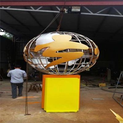 庭院不锈钢金属网格地球仪博鱼网页版