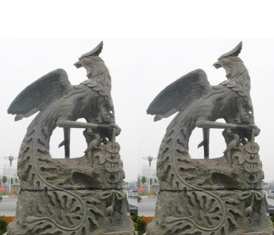 景区大理石石雕浮雕凤凰博鱼网页版