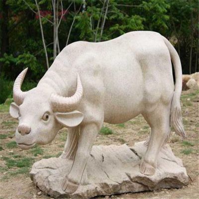 大理石砂岩雕刻  景点公园 田园水牛