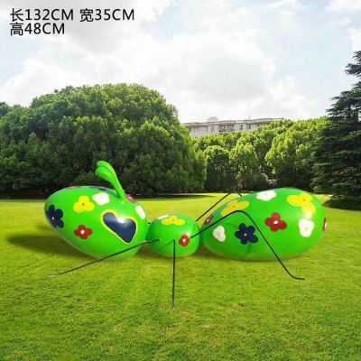 户外园林玻璃钢彩绘大型昆虫蚂蚁博鱼网页版