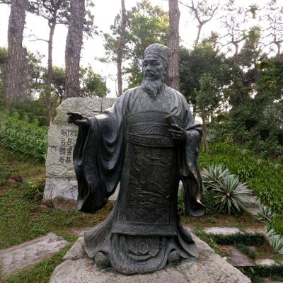 公园景区历史名人纸神铜雕蔡伦博鱼网页版