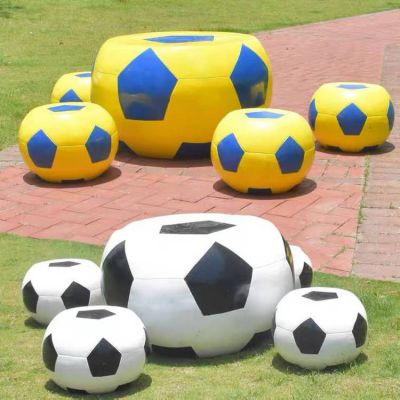 户外园林玻璃钢卡通足球座椅博鱼网页版