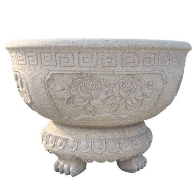 酒店公园装饰砂岩欧式花钵花盆摆件