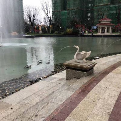 大理石石雕户外园林流水摆件天鹅博鱼网页版