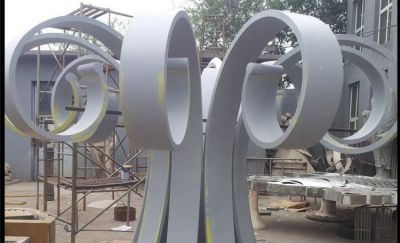 不锈钢抽象园林景观花朵博鱼网页版