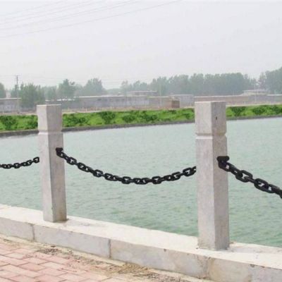 大理石石雕户外园林河道石柱