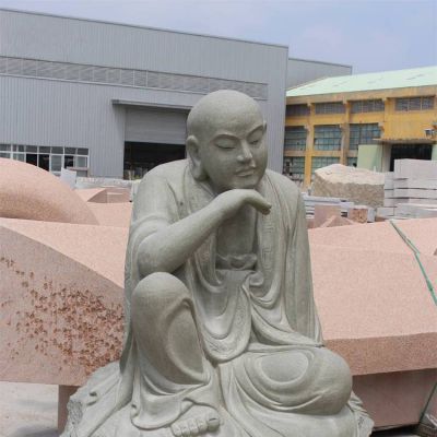 园林景区创意石雕大理石十八罗汉