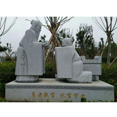 广场公园摆放大理石雕刻孝文化历史名人博鱼网页版