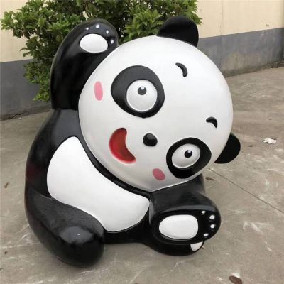 动物园玻璃钢卡通小熊猫博鱼网页版